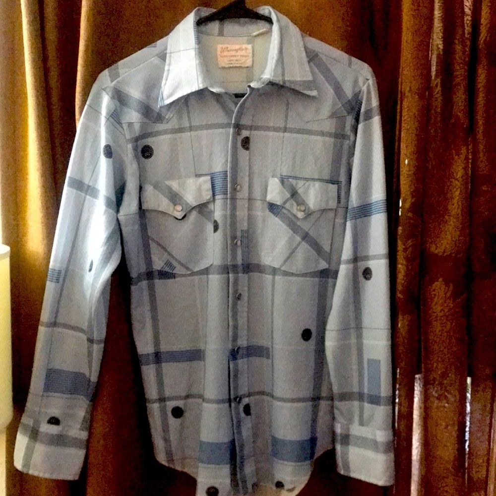 Vintage Wrangler Pearl Snap Button Down